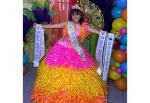 Jennely Winklaar a bira e di 58 Reina Hubenil di Aruba su Carnaval