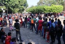 Mexico ta reactiva tramitenan di asilo na frontera sur despues di protesta di migrantenan