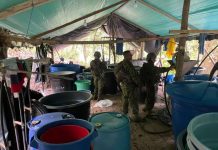 Ecuador: Laboratorio di cocaina haya memey di selva