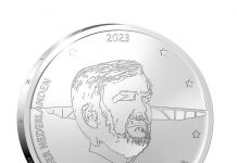 Moneda Conmemorativo di pa honra Corsou su capital a ser revela