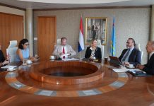 Premier Evelyn Wever – Croes: Prome Minister, Minister Glenbert Croes y profesionalnan a reuni cu representante UNDP