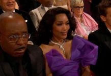 Angela Bassett claramente tabata disgusta cu e perdida na The Oscars