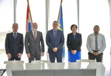 Minister Geoffrey Wever a reuni cu presidente nobo di Camara di Comercio