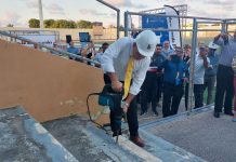 Trabao di renobacion di Compleho Deportivo Guillermo Prospero Trinidad ta inicia