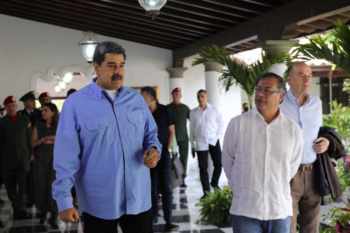 Maduro recibe a Petro por tercera vez en Caracas para