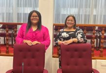 Parlamentario Shailiny Tromp-Lee (MEP) a asisti na iniciacion di miembronan activo di Parlamento Hubenil