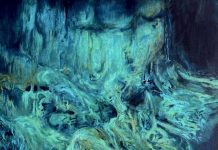 Artista Canades incorporando elementonan di Aruba y su naturalesa den e escena di Arte Contemporaneo na Aruba