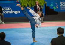 Atleta di Poomsae, Jenniffer Baez, a logra medaya di Brons pa Aruba den e Weganan Centro Americano y del Caribe 2023