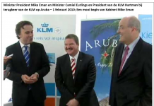Lider di fraccion di avp, mr. Mike eman: Reduccion di capacidad di KLM pa Aruba un señal preocupante!