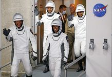 Tripulacion nobo pa stacion espacial ta despega cu cuatro astronauta di cuatro pais