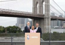 Kim Kardashian su marca Skims ta anuncia partnership cu NBA