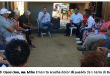 Lider di oposicion mr. Mike Eman: Gabinete Wever-Croes a distancia y ta ciego pa realidad di Pueblo