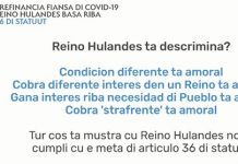 Minister di Finanzas y Cultura Xiomara Maduro: “Reino Hulandes ta discrimina?”