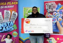 E feliz ganado di 1 miyon 900 mil florin cu Lotto 5 a cobra su premio!