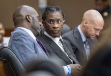 Por usa letra di cantica como evidencia durante huicio di rapper YoungThug