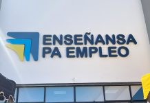 Logo nobo y renobacion di edificio di Enseñansa pa Empleo