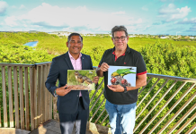 Aruba Birdlife Conservation ta celebra ampliacion di wetlands hunto cu Minister Di Naturalesa