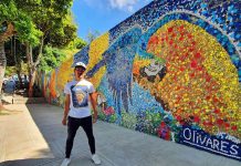 Artista visual internacional ta creando arte na Aruba