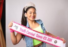 Jaylienne Tromp, Reina Hubenil Noord/Infinity Carnival Group preparando pa e gran anochi di eleccion