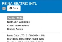 Pa tres luna mas a ser extendi ciere di frontera aereo cu Venezuela