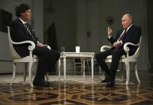 Algun cos cu Putin a conta Tucker Carlson durante entrevista ta falta e imagen completo; esaki ta yena e buraconan