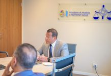 Minister Rocco Tjon ta tene reunion cu presidente di Gemeenschappelijk Hof van Justitie den cuadro di siguridad den trafico