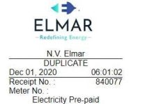 Stacionnan di gasolin na Aruba a stop di bende servicio Smartup Prepaid di ELMAR