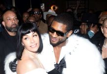 Usher ta casa cu Jenn Goicoechea na kapel di Las Vegas