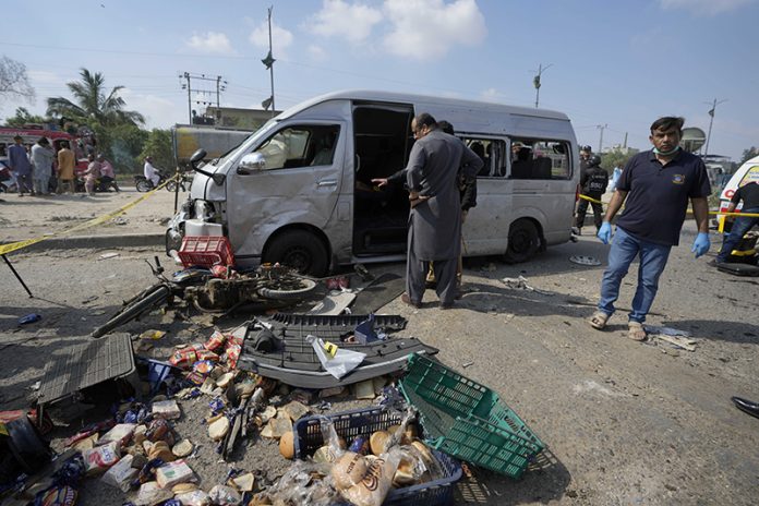 CORRECTION Pakistan Suicide Attack