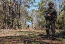 Mariniernan di Defensa Region Caribe ta trein hunto cu Mariniernan Mericano na North-Carolina