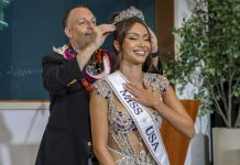 Savannah Gankiewicz di Hawaii corona como Miss USA despues cu ganadora anterior ta retira citando salud mental