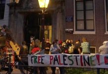 UvA ta bisa cu protesta pro-Palestina a causa 1.5 miyon euro di daño