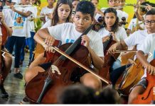 Dia 28 di juni lo tin un presentacion di Leerorkest Aruba