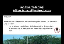 Uso di blaas den aire liber ta prohibi pa ley