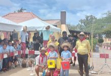 Varios scol ta bishita Museo Cas Tan Tin pa actividadnan di “Fiesta di San Juan”