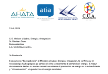 AHATA, ATIA, KVK y CUA ta pidi minister Glenbert Croes clarificacion riba contenido y efecto di proyecto di LNG
