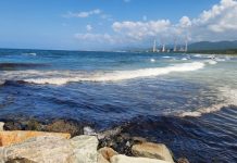 Monitor di desastre di petroli den Bahia Morrocoy pa Refineria El Palito