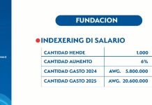 Segun prome minister, pa motibo di formalidad, e pago di indexering di fundacionnan ta tardando