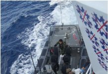 Un biaha mas Zr.Ms. Holland ta intercepta transporte di droga