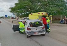 Accidente cu tres hende herida na Cumana