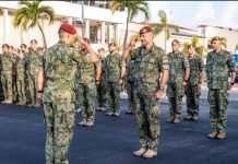 Escuadron di Ehercito di Defensa den Region Caribe tin su rotacion