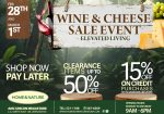 H&N -Wine & cheese sale event – Half Page