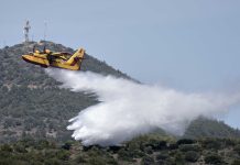 Grecia ta duplica su flota di drone y ta manda un record di bomberonan pa combati riesgo creciente di candela forestal grandi