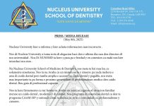 Universidad ta reacciona riba alegacionnan den nan contra treci dilanti pa dentista Marsman