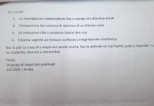 Nan ta pidi investigacion: Grupo di mayor ta trece dilanti puntonan di preocupacion tocante maneho di directiva actual di Colegio Arubano