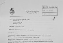 Fraccion di PPA ta entrega nota di minoria contra Ley di Reino di Consenso, HOFA