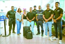 Tres polis Arubano a bay El Salvador pa curso di crimen organisa