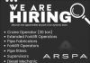 ARSPA – Various Construction Work Vacancies