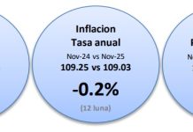 Indice di Prijs di Consumo pa luna di November 2025; Den luna di november, 7 di 12 sector a registra caida di prijs