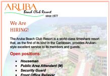 Aruba Beach Club Resort – Various Job Opportunities